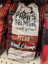 Grocery store Papas premium charcoal chips pecan Royalty Free Stock Photo