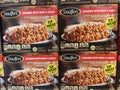 Grocery store Stouffers lasagna frozen dinners display