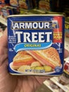 Grocery store Treet canned meat original Royalty Free Stock Photo