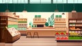 grocery supermarket with products shelves retail consumerism concept modern store interior Royalty Free Stock Photo