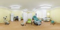 GRODNO, BELARUS - APRIL 20, 2017: Panorama in interior gynecological room in modern medical office. Full 360 degree seamless Royalty Free Stock Photo
