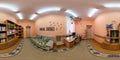 GRODNO, BELARUS - JULY, 2017: full seamless panorama 360 angle view in interior of developed room in kindergarten in