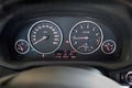 GRODNO, BELARUS - JUNE 2020: BMW X3 II F25 2.0i xDrive Rev counter of car selective focus closeup with copyspace Royalty Free Stock Photo