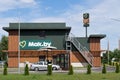 Grodno, Belarus - 06.13.2023: Mak.by drive thru service. Fast food restaurant chain which replaced chain McDonald\'s in