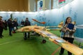 Grodno, Belarus - March 16, 2023: Unmanned aerial vehicle on display of Belarusian Academy of Sciences Royalty Free Stock Photo