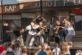 Grodno, Belarus, September 9, 2023 city festival Dancing Grodno. Flash mob of street dancing in the city of Grodno, Belarus Royalty Free Stock Photo