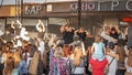 Grodno, Belarus, September 9, 2023 city festival Dancing Grodno. Flash mob of street dancing in the city of Grodno, Belarus