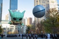 Grogu Balloon flies during the Macy`s Thanksgiving Day Parade 2021