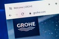 Grohe Web Site. Selective focus. Royalty Free Stock Photo