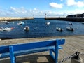 Groix island, view of the entrance of the port