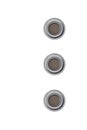 Grommets on a white background Royalty Free Stock Photo
