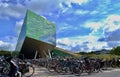 Groningen Holland - SEPTEMBER 20 2012: Beautiful elegant modern building of Zernike campus.