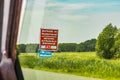 Road sign at highway freeway motorway Groningen Dutch Holland Netherlands