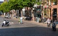 Groningen, The Netherlands, Pedestrians walking through the streets of old town