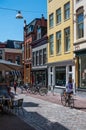 Groningen, The Netherlands, Young people walking through the commercial streets of old town