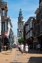 Groningen, The Netherlands, Young people walking through the commercial streets of old town