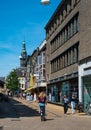 Groningen, The Netherlands, Young people walking through the commercial streets of old town