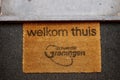 `Welkom thuis` welcome home doormat with Groningen city logo