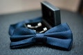 Groom bow tie and cufflinks