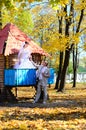 The groom makes a declaration of love to the bride