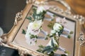 The groom`s corsage Royalty Free Stock Photo