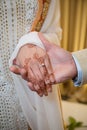 Groom showing ring Royalty Free Stock Photo