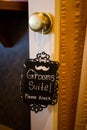 Groom Suite Please Knock Sign