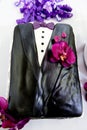 Groom Tuxedo Cake Royalty Free Stock Photo