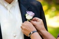 Groom Wedding Day Attire Royalty Free Stock Photo