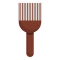 Groomer pet comb icon, cartoon style Royalty Free Stock Photo