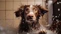 grooming dogs bath