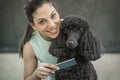 Grooming a little dog in a hair salon for dogs Royalty Free Stock Photo