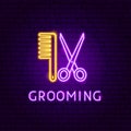 Grooming Neon Label