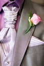 Grooms man wedding suit close-up
