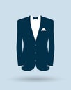 Grooms suit jacket outfit Royalty Free Stock Photo