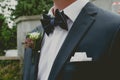 Groomsmen waiting to do speeches Royalty Free Stock Photo