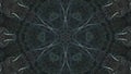 Groonge kaleidoscope in Dark Brownish Grey and Soft Blue Royalty Free Stock Photo