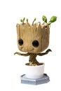 groot in a pot, from the Guardians of the Galaxy isolated on white background.
