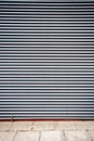 Grooved metal wall Royalty Free Stock Photo