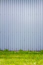 Grooved metal wall Royalty Free Stock Photo