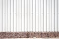 Grooved metal wall Royalty Free Stock Photo