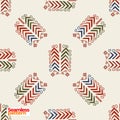 Groovie seamless pattern Royalty Free Stock Photo