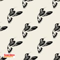 Groovie seamless pattern Royalty Free Stock Photo