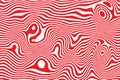 Groovy abstract background. Red liquid wavy lines. Marble texture. Psychedelic print. Trippy pattern. Surreal wallpaper Royalty Free Stock Photo