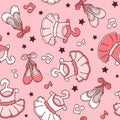 Groovy ballet girl pattern