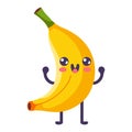 Groovy cartoon banana