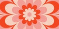 Groovy hippie 70s flower background. Royalty Free Stock Photo