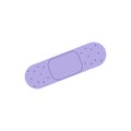 groovy purple bandaid. Vector illustration flat on