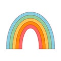 Groovy Rainbow in trendy pastel colors