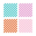 Groovy and retro cool cute checkerboard pattern Royalty Free Stock Photo